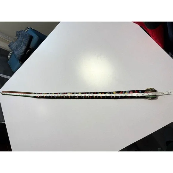 L.L. Bean Multicolor Tree Pattern Belt - Picture 7 of 7